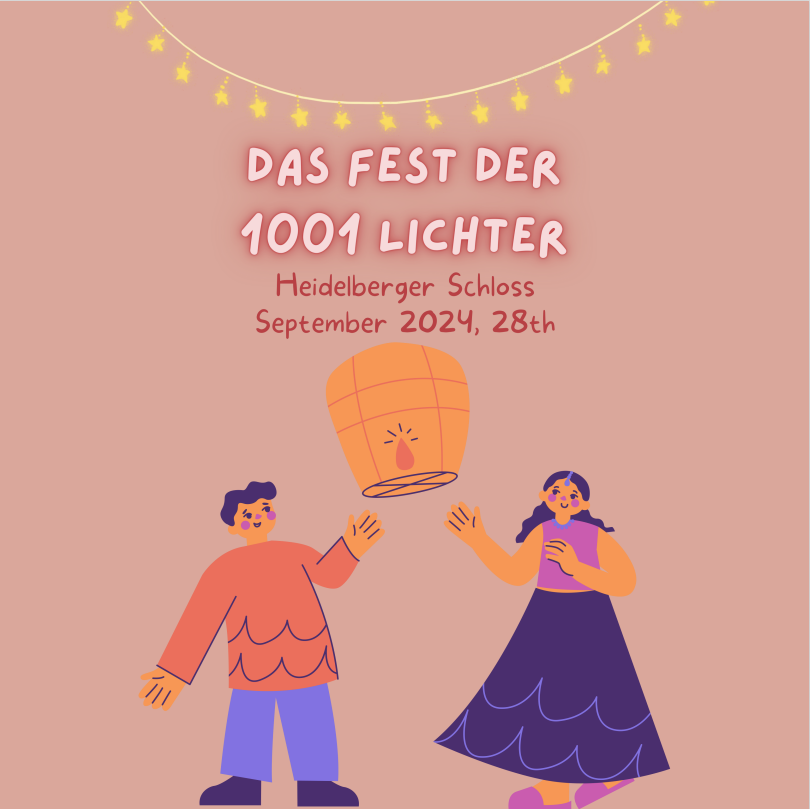 Flyer für das Lichtfest in Heidelberg